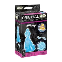 Bepuzzled 3d Crystal Puzzle - Disney Aurora (Aqua): 39 Pcs Puzzle