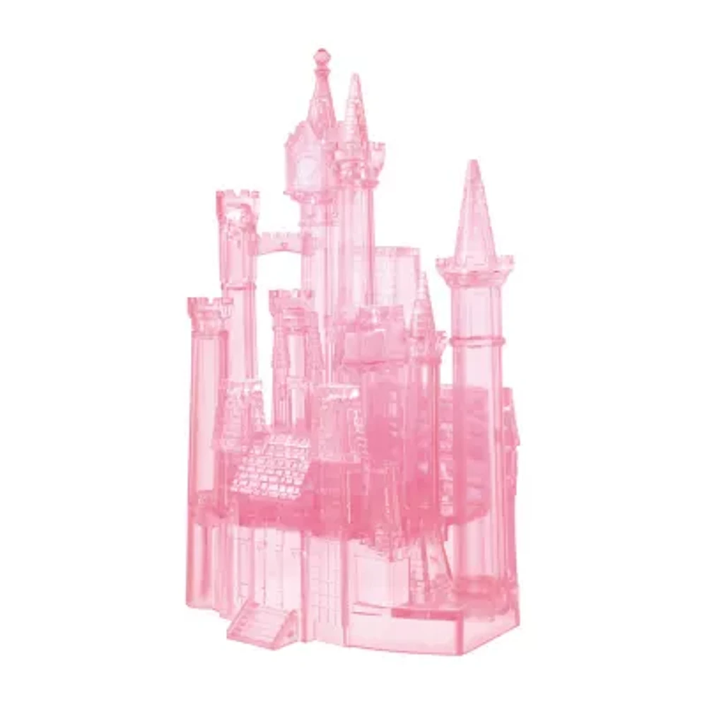 Bepuzzled 3d Crystal Puzzle - Disney Cinderella'S Castle (Pink): 71 Pcs Puzzle