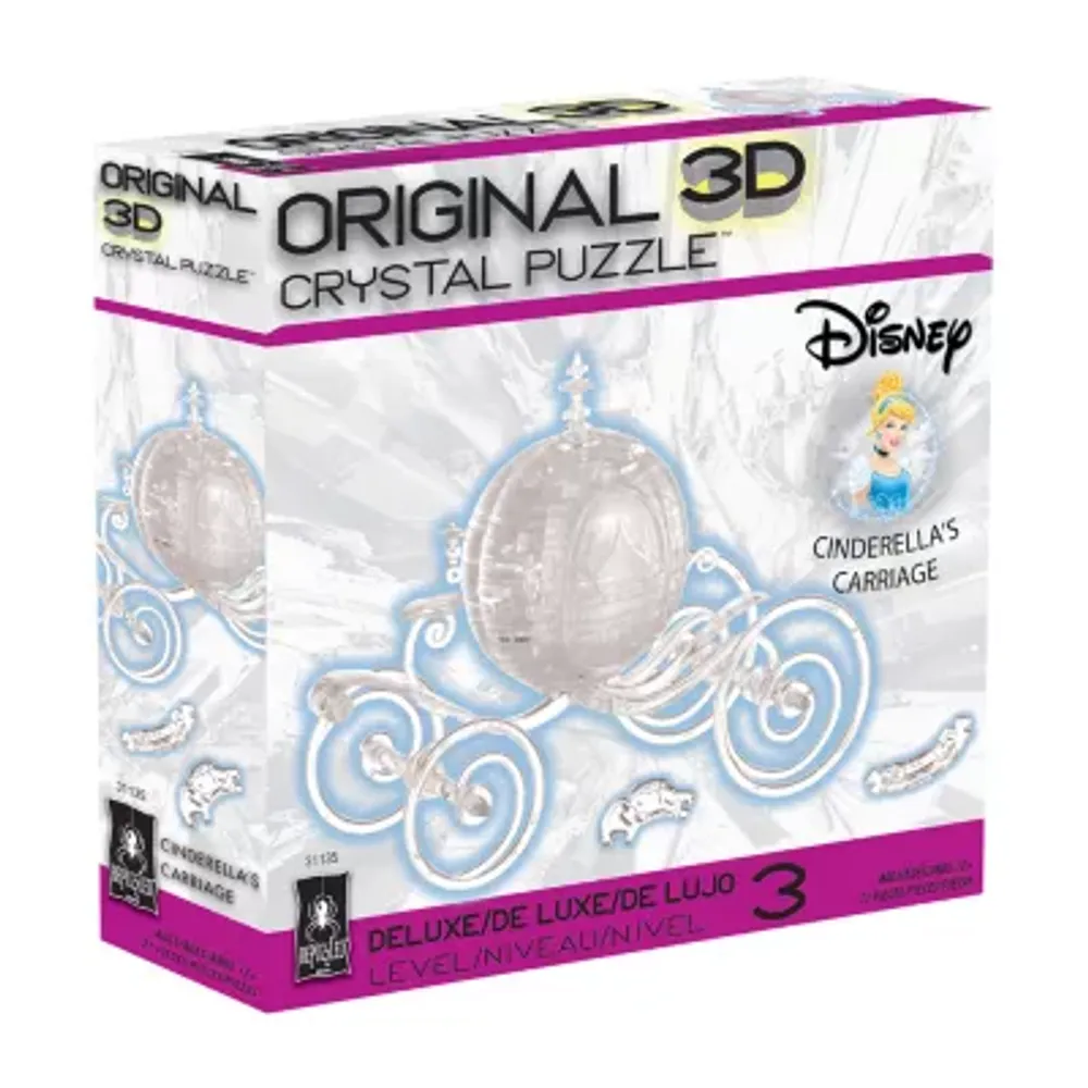 Bepuzzled 3d Crystal Puzzle - Disney Cinderella'S Carriage (Clear): 71 Pcs Puzzle