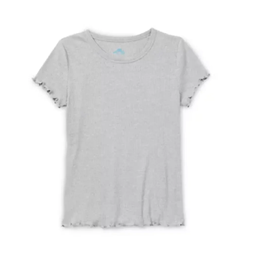 Thereabouts Little & Big Girls Round Neck Short Sleeve T-Shirt