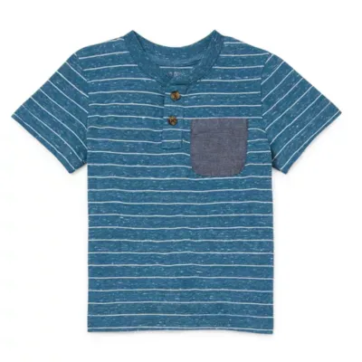 Okie Dokie Toddler & Little Boys Short Sleeve Henley Shirt