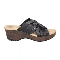 Easy Works By Street Womens Rosanna Wedge Sandals