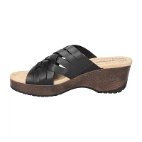 Easy Works By Street Womens Rosanna Wedge Sandals