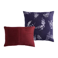 Bebejan Deep Purple Garden 5-pc. Midweight Reversible Comforter Set