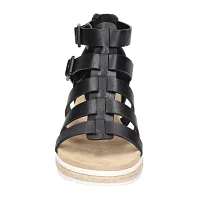 Easy Street Womens Simone Wedge Sandals