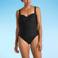 Liz Claiborne Womens One Piece Swimsuit