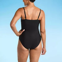 Liz Claiborne Womens One Piece Swimsuit