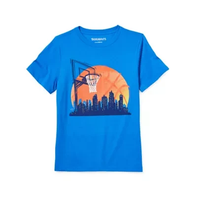 Thereabouts Little & Big Boys Crew Neck Short Sleeve Graphic T-Shirt