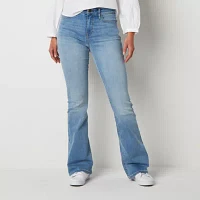 a.n.a Womens High Rise Flare Leg Jean