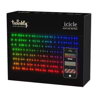 Kurt Adler Twinkly™ Led 25-Drop 200-Light Icicle App Controlled String Lights