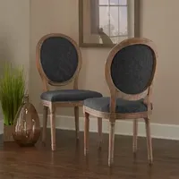 Manchester Oval Back Set of 2 Dining Chairs