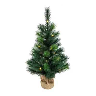 Kurt Adler 2 1/2 Foot Pre-Lit Pine Christmas Tree