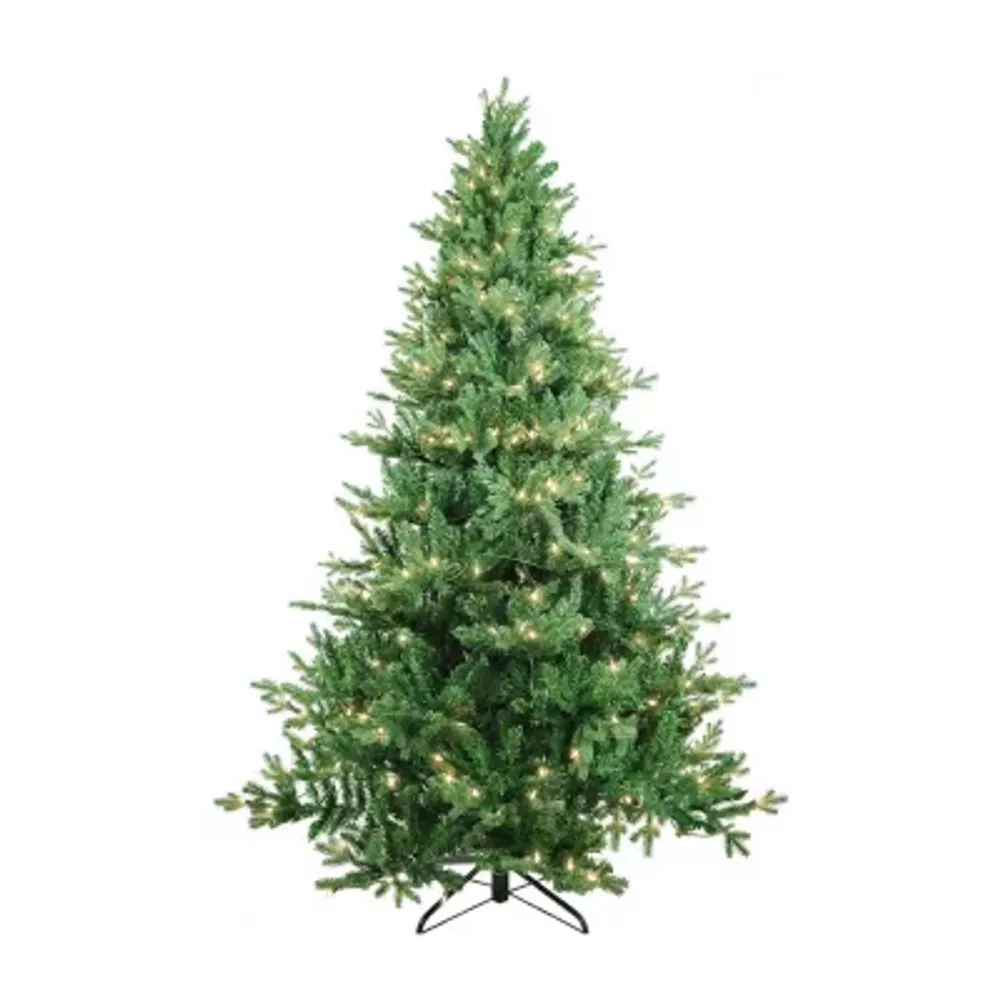 Kurt Adler 7-Foot Pre-Lit Clear Incandescent Jackson Pine Tree
