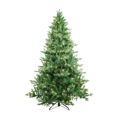 Kurt Adler 7-Foot Pre-Lit Clear Incandescent Jackson Pine Tree