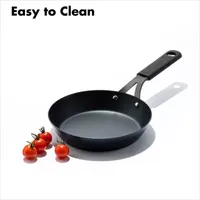 OXO Black Steel 8" Frying Pan with Silicone Sleeve