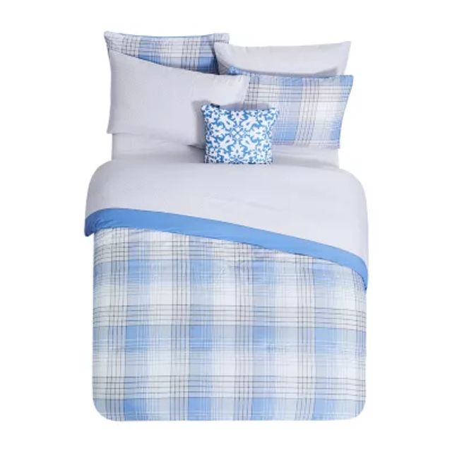 Chaps Plaid Midweight Comforter Set