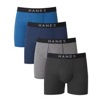 Hanes Ultimate Comfort Blend Mens 4 Pack Boxer Briefs