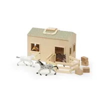 Melissa & Doug Fold & Go Stable Toy Playset