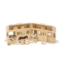 Melissa & Doug Fold & Go Stable Toy Playset