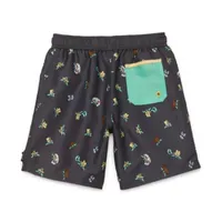 Disney Collection Little & Big Boys Grogu Star Wars Swim Trunks