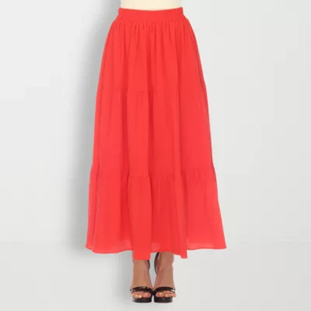White Mark Womens Maxi Skirt