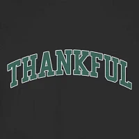 Juniors Thankful Tee Womens Crew Neck Short Sleeve Graphic T-Shirt