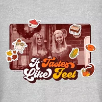 Juniors Tastes Like Feet Tee Womens Crew Neck Short Sleeve Friends Graphic T-Shirt