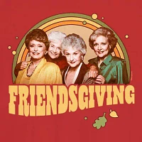 Juniors Golden Girls Friendsgiving Tee Womens Crew Neck Short Sleeve Graphic T-Shirt