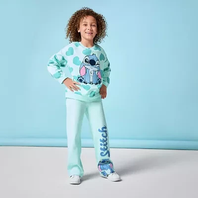 Disney Collection Little & Big Girls 2-pc. Stitch Pant Set