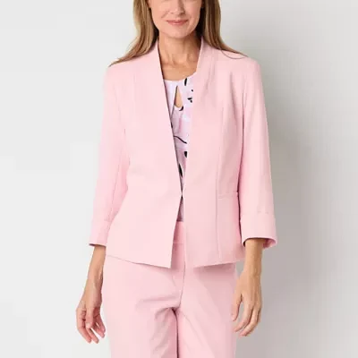 Black Label by Evan-Picone Womens Classic Fit Suit Jacket