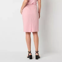 Black Label by Evan-Picone Womens Suit Skirt
