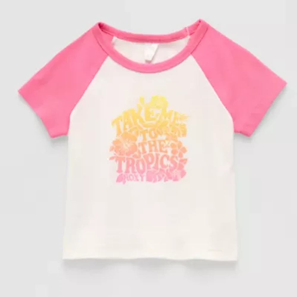 Roxy Big Girls Crew Neck Short Sleeve Graphic T-Shirt
