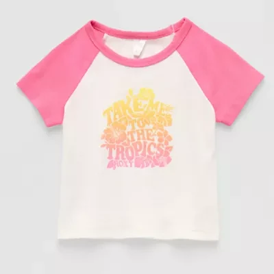 Roxy Big Girls Crew Neck Short Sleeve Graphic T-Shirt