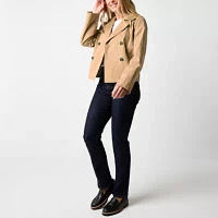 St. John's Bay Midweight Womens Trench Coat