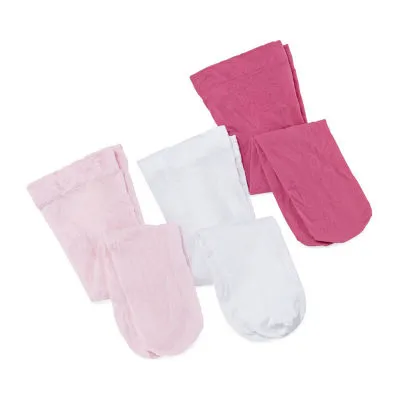 Okie Dokie Baby Girls 3-pc. Tights