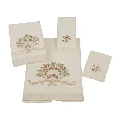 Avanti Rosefan Ivory Bath Towels