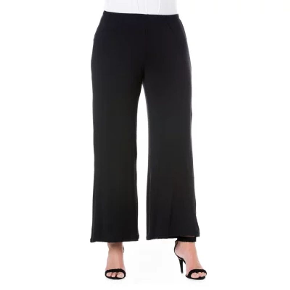 24/7 Comfort Apparel Comfortable Solid Palazzo Pants - JCPenney