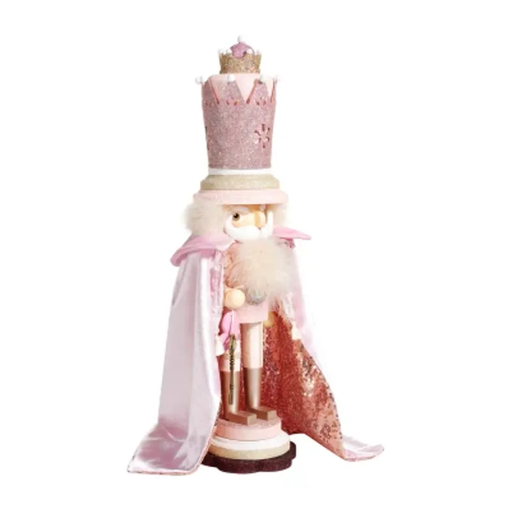 Kurt Adler 19-Inch Hollywood™ Pink King Christmas Nutcracker