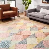 Loloi Spectrum Geometric Hooked Indoor Rectangular Accent Rug