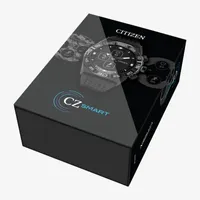 Citizen CZ Smart Heart Rate Hybrid Smartwatch 44mm Black Silicone Strap Watch