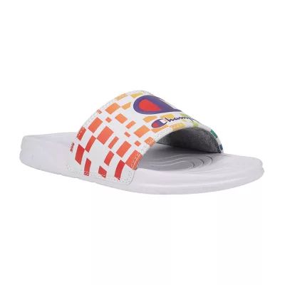 Champion Little & Big  Girls Mega Graph Slide Sandals