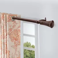 Deco Window 2-Pack Wood Tapper 3/4 IN Curtain Rod