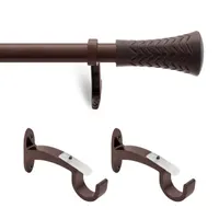 Deco Window 2-Pack Wood Tapper 3/4 IN Curtain Rod