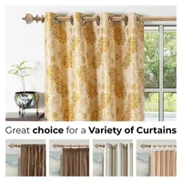 Deco Window Wooden Urn 1 IN Curtain Rod