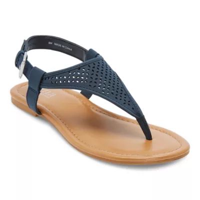 a.n.a Womens Sabrina T-Strap Flat Sandals