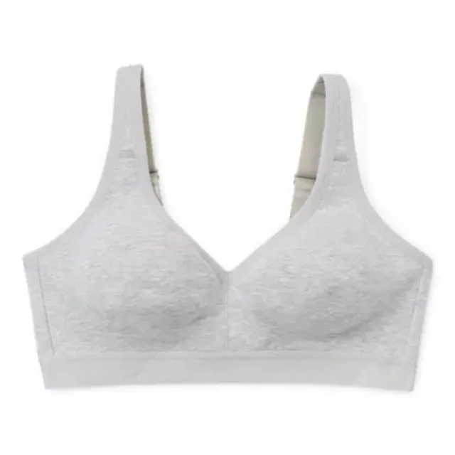 Ambrielle Natural Comfort T-Shirt Wireless Full Coverage Bra-96925, Color:  Heather Grey - JCPenney