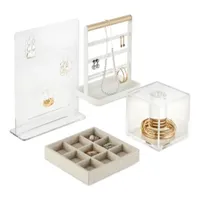 Home Expressions Acrylic Earring Jewelry Organizer