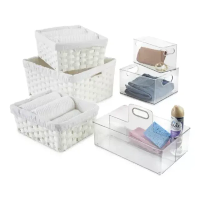 Home Expressions Tall Sliding Single Compartment Storage Bin, Color: White  - JCPenney