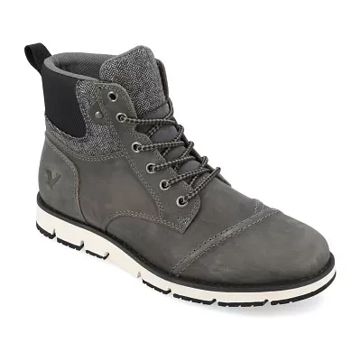 Territory Mens Raider Flat Heel Lace Up Boots