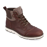 Territory Mens Raider Flat Heel Lace Up Boots